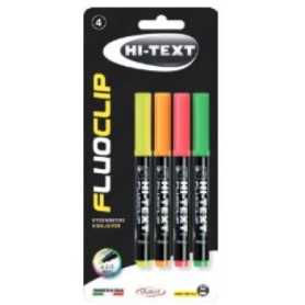 Fluoclip Evidenziatore blister 4 pezzi