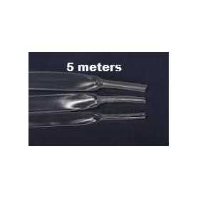 5 Metri termoretraibile trasparente 1.5mm  IN SILICONE