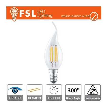Lampada Filamento Colpo di Vento - 4W 2700K E14 400LM