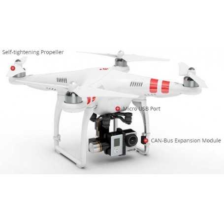 Phantom 2  V2 + H3-3D Kit Gimbal Zenmuse 3 Assi V3 Gopro