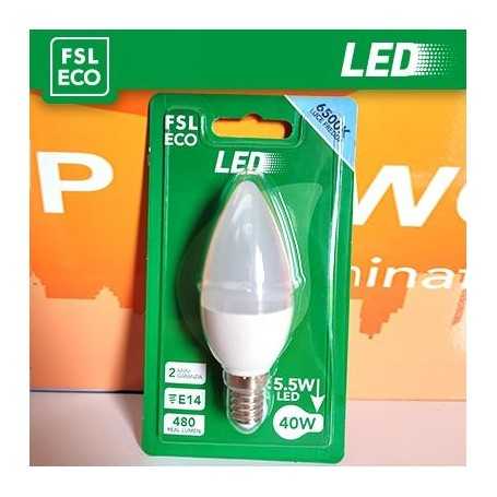 Lampada Oliva BLISTER - 5,5W 6500K E14