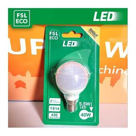 Lampada Sfera BLISTER - 5,5W 6500K E27