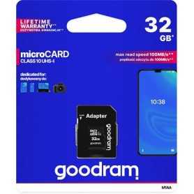 GoodRAM microSD 32GB class 10 UHS I + adapter - retail blister - M1AA-0320R12