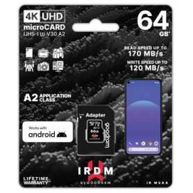 GoodRAM microSD IRDM 64GB UHS I U3 A2 + adapter - IR-M2AA-0640R12