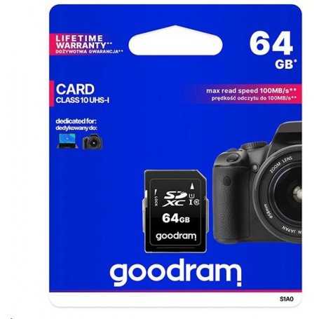 GoodRAM Scheda SD 64GB SDXC GoodRAM - retail blister - S1A0-0640R12