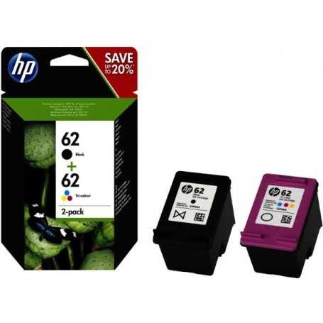 CARTUCCE ORIGINALE HP MULTIPACK NERO E COLORE HP 62 