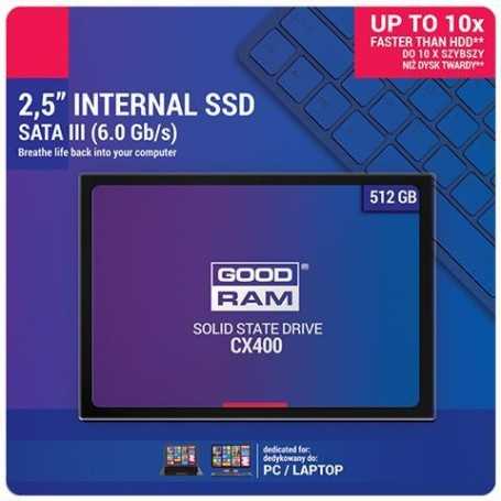 GoodRAM SSD CX400-G2 512GB SATA III 2,5 - retail box - SSDPR-CX400-512