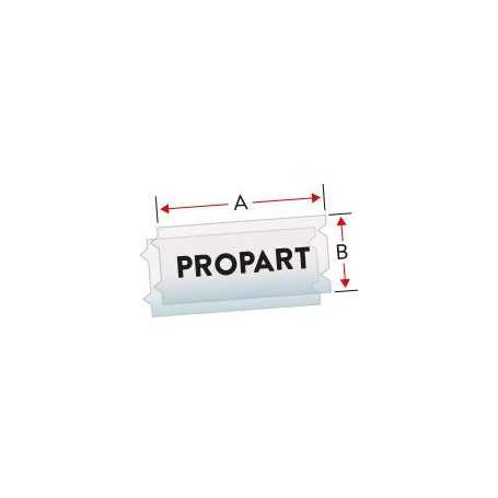 Black on Clear Com BMP21LAB Plus-19.1mmx6.4mM21-750-430-CL