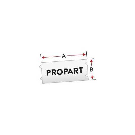 Black on White Com BMP21LAB Plus-12.7mmx6.4mM21-500-488-WT