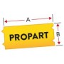 Black on Yellow Com BMP21LAB Plus-6.35mmx6.4mM21-250-595-YL