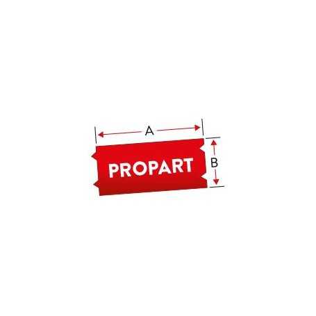White on Red Com BMP21LAB Plus-12.7mmx6.4mM21-500-595-RD