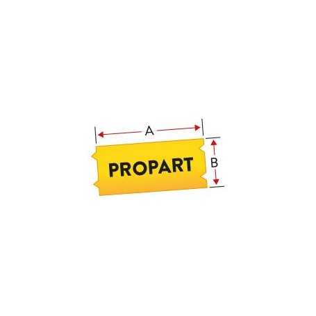 Black on Yellow Com BMP41/51/53-12.7mmx7.6mMC-500-595-YL-BK