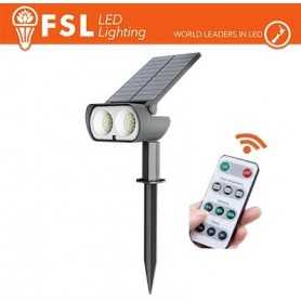 Picchetto da esterno LED solare cct 3white 15W (1.5led) con telecomando