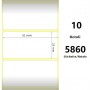White 51x25mm,5860 Et/Rotolo Z-1000D, 2x1x3 Core ,10 Rolls