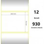 White 102x76mm, 930 Et/Rotolo Z-2000D 4x3x1 Core,circonferenza 111mm