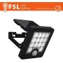 Faro da esterno solare con sensore di movimento 40W (4 led) - Nero 