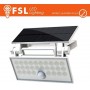 Faro da esterno solare con sensore di movimento 60W (6 led) - Bianco