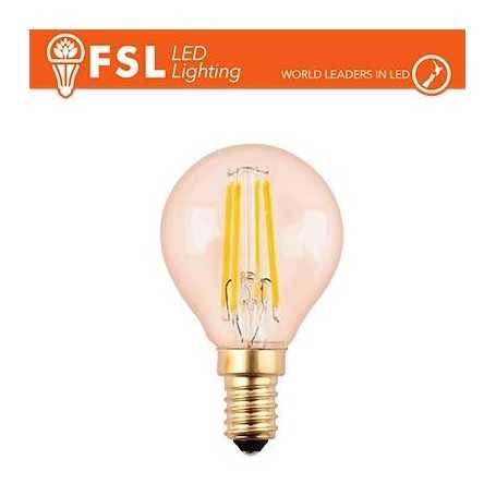Lampada Sfera Filamento Ambra - 4W 2200K E14 330LM