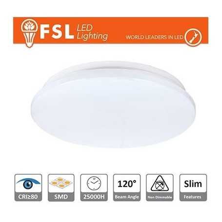 Plafoniera LED 25W 3000K 120° 38x5,5cm CRI80