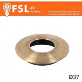 VEGA - Cover Curva per Punto Luce LED – Ø37 – Bronzo
