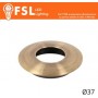 VEGA - Cover Curva per Punto Luce LED – Ø37 – Bronzo