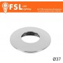 VEGA - Cover Curva per Punto Luce LED – Ø37 – Cromo