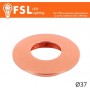 VEGA - Cover Curva per Punto Luce LED  – Ø37 – Oro Rosa