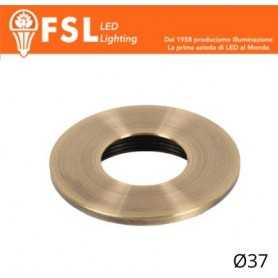 VEGA - Cover Piatta per Punto Luce LED – Ø37 – Bronzo