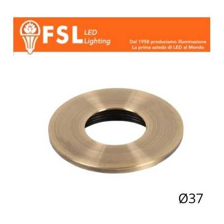 VEGA - Cover Piatta per Punto Luce LED – Ø37 – Bronzo