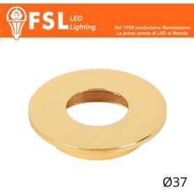 VEGA - Cover Piatta per Punto Luce LED  – Ø37 – Oro