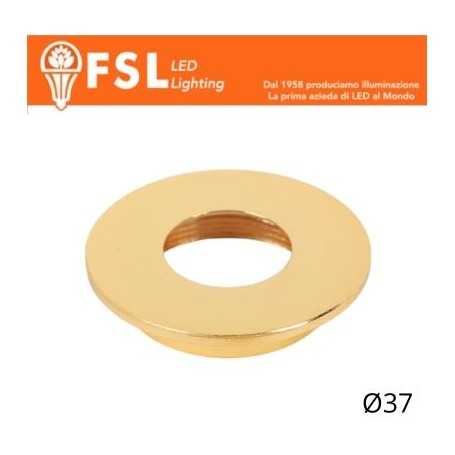 VEGA - Cover Piatta per Punto Luce LED  – Ø37 – Oro