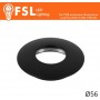 VEGA - Cover Curva per Punto Luce LED – Ø56 – Nero