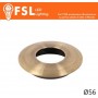 VEGA - Cover Curva per Punto Luce LED – Ø56 – Bronzo