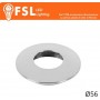 VEGA - Cover Curva per Punto Luce LED – Ø56 – Cromo