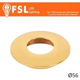 VEGA - Cover Curva per Punto Luce LED – Ø56 – Oro