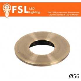 VEGA - Cover Piatta per Punto Luce LED – Ø56 – Bronzo