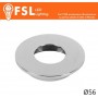 VEGA - Cover Piatta per Punto Luce LED – Ø56 – Cromo