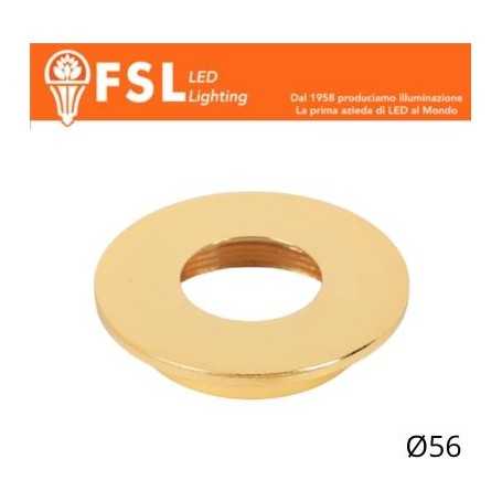 VEGA - Cover Piatta per Punto Luce LED – Ø56 – Oro