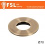 VEGA - Cover Piatta per Punto Luce LED – Ø70 – Bronzo