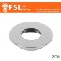 VEGA - Cover Piatta per Punto Luce LED – Ø70 – Cromo