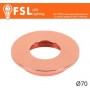 VEGA - Cover Piatta per Punto Luce LED – Ø70 – Oro Rosa