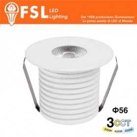VEGA - Punto luce LED Spotlight  – 3W 3CCT – 56*57 – IP20 - Driver Eaglerise