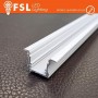 BARRA  ALLUMINIO 6063 - Incasso- 2m BIANCA 2000*25(17.3(12.3))*15.42