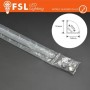 KIT PROFILO ALLUMINIO 6063 - ANGOLARE- SILVER Certificato 36w/m 2m -10*15,8*15,8