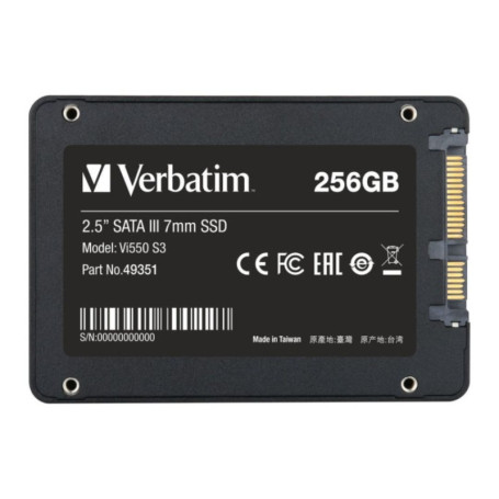 HARD DISK 2,5 SSD 256GB VI550 S3 VERBATIM SOLID STATE 49351