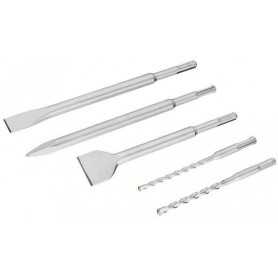 STA54400-XJ,Set 3 Scalpelli + 2 punte SDS-Plus