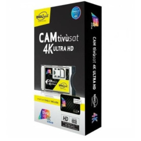 MODULO FASTCAM 4K UHD TIVUSAT + SMARTCARD TIVÙSAT NERA DIGIQUEST BUNDLETVSAT4K