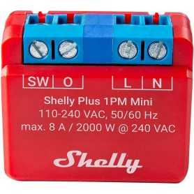 Shelly Mini Plus 1PM - Smart Relay 8A  AC WiFi/BT + PM