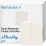 Shelly BLU Wall Switch 4 (Stand Alone) - Pulsante a muro Bluetooth 4 tasti