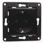 Shelly Wall Socket 1, Presa a muro EU/Schuko Nera